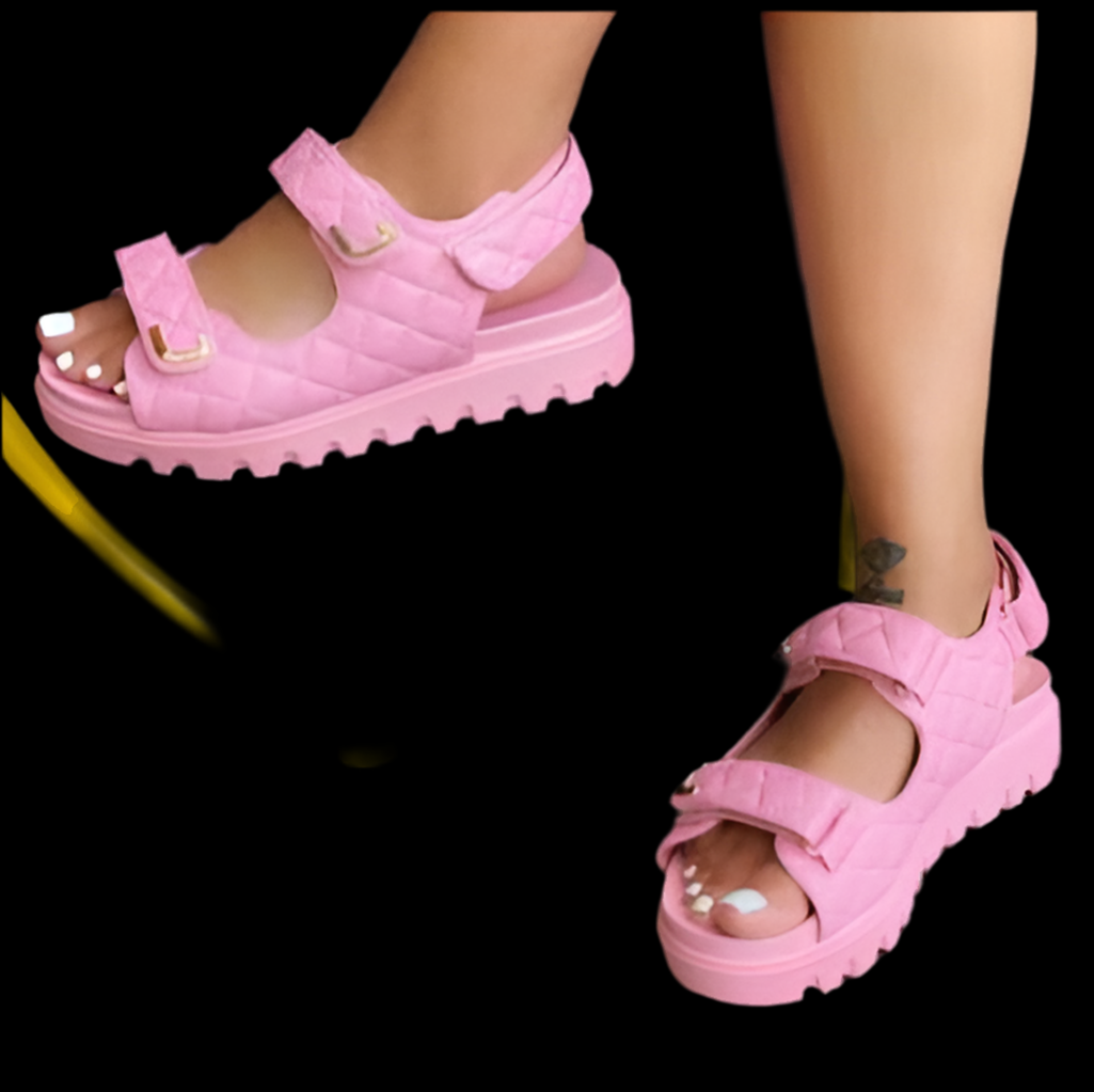Velcro Strap Open Toe Sandals