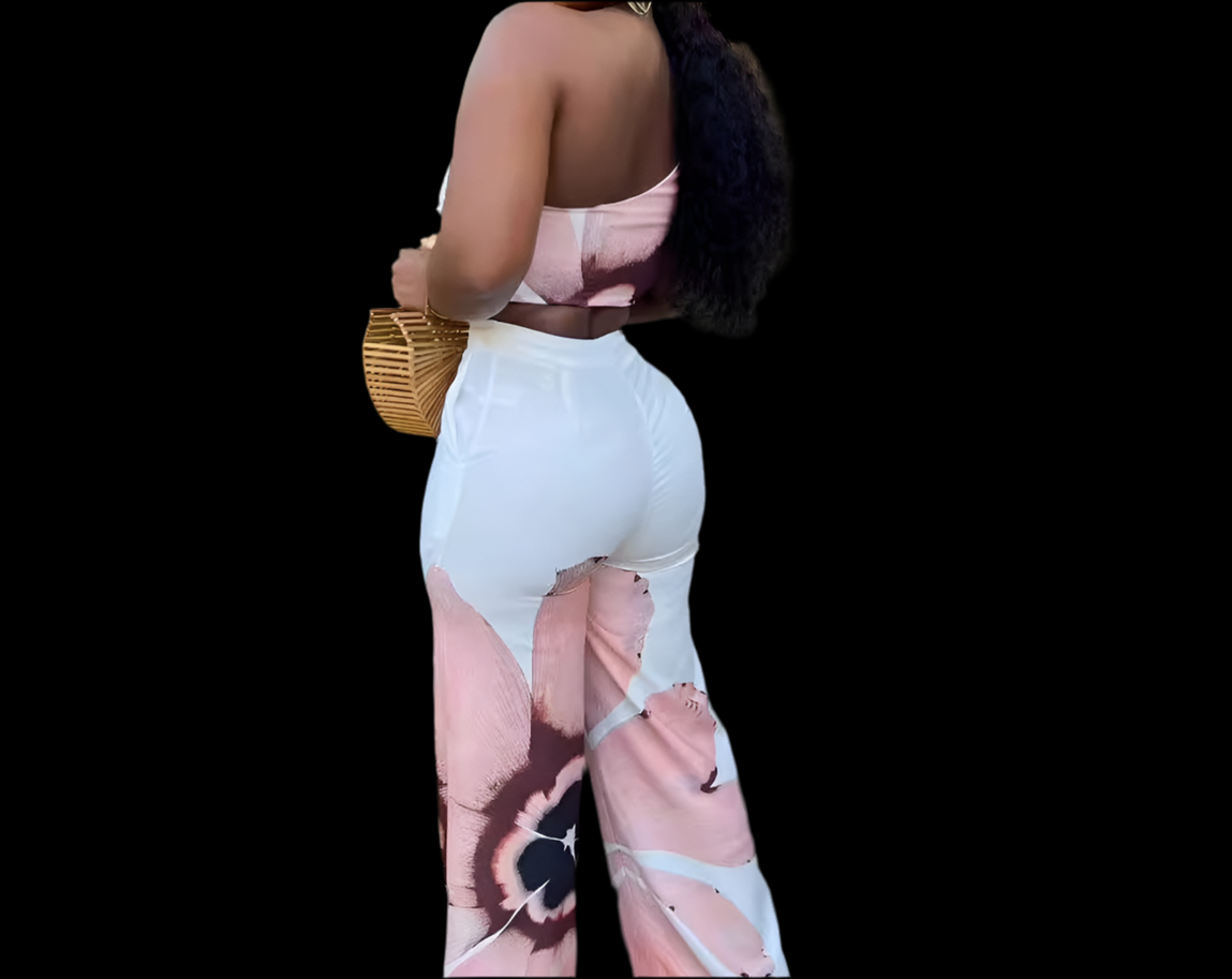 Wide-Legged Pants Two-Piece Set