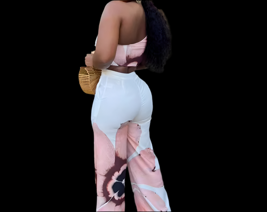 Wide-Legged Pants Two-Piece Set