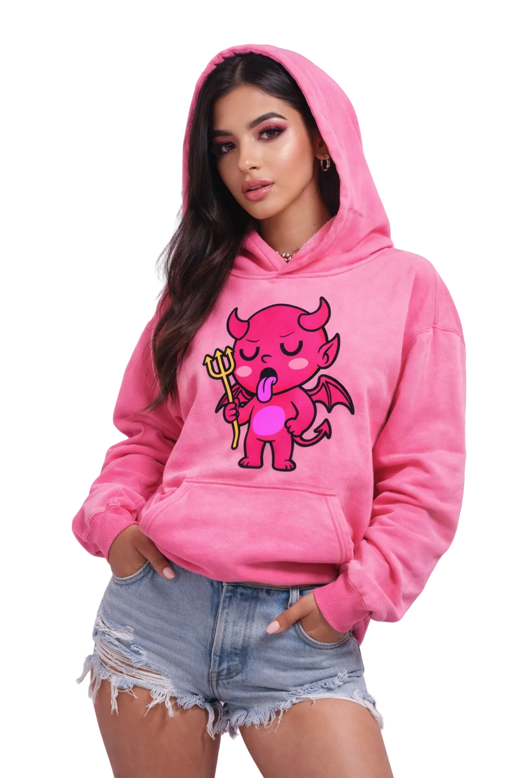 Spoiled Pink Devil Hoodie
