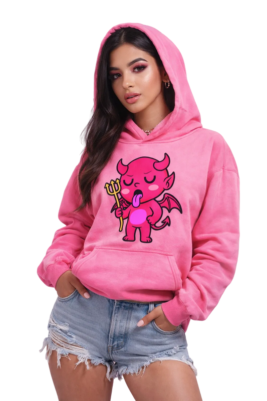 Spoiled Pink Devil Hoodie