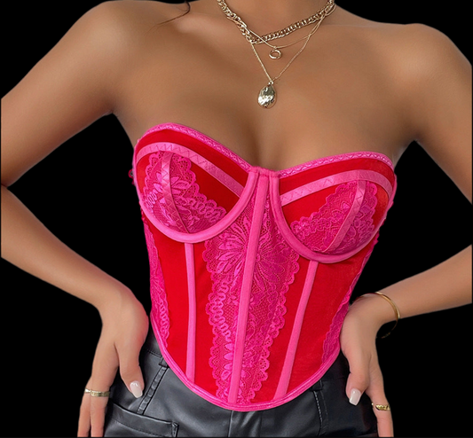 Lace Fishbone Top