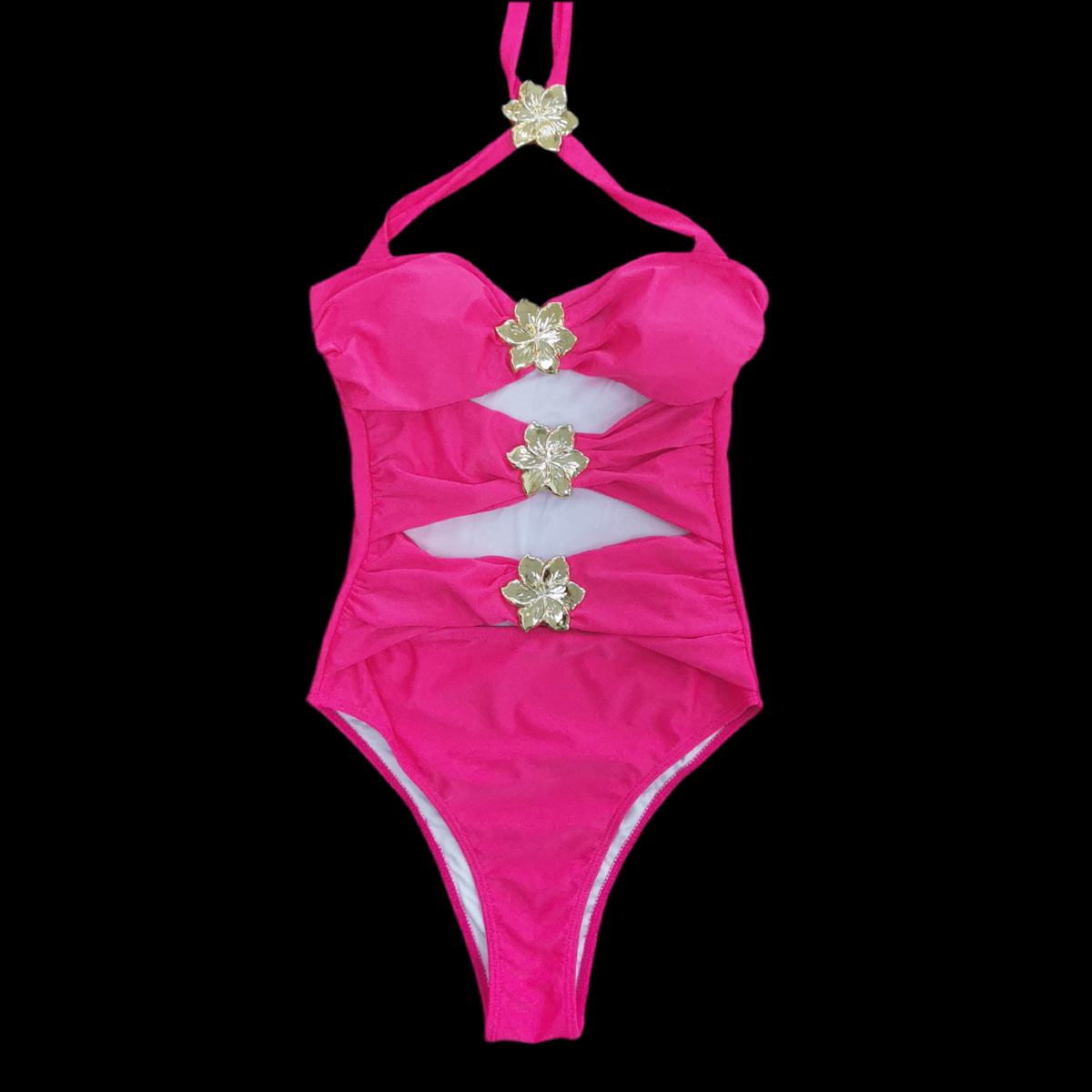 Hollow Out Swimsuit & Matching Skirt