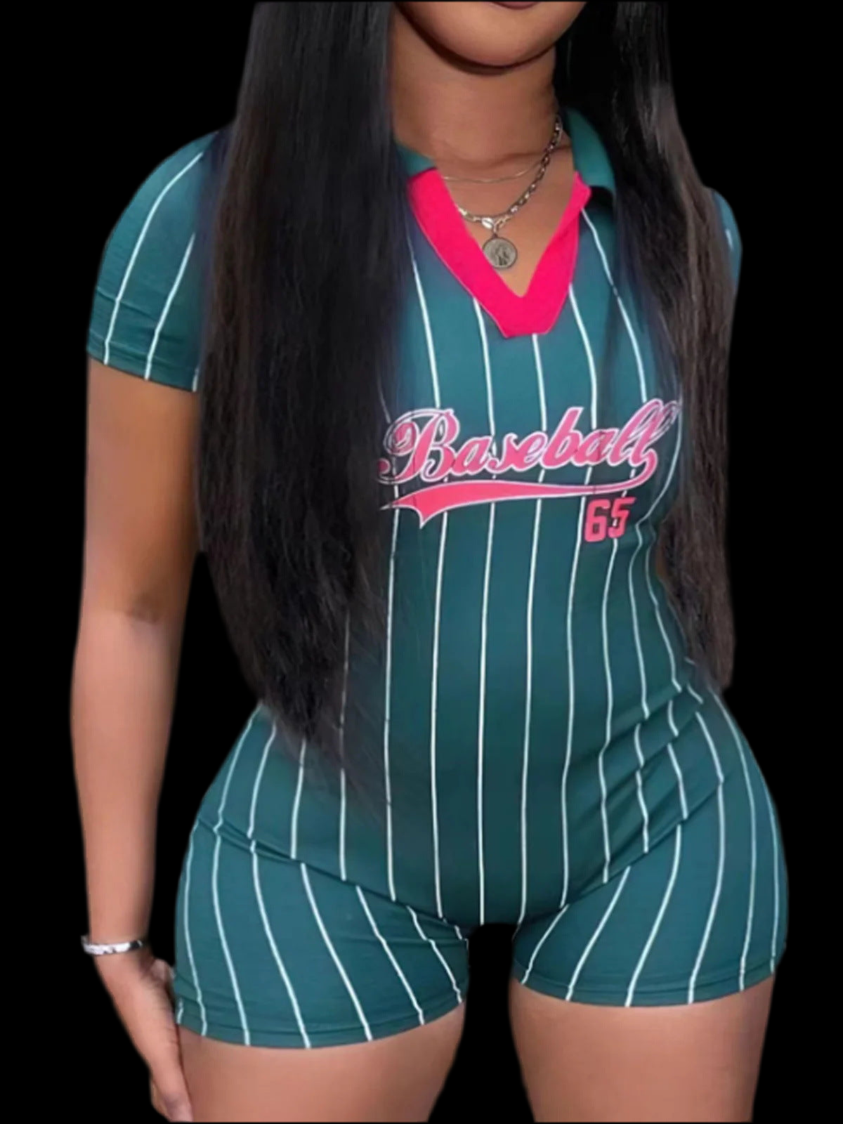 Baseball Sports Tight Jumpsuit