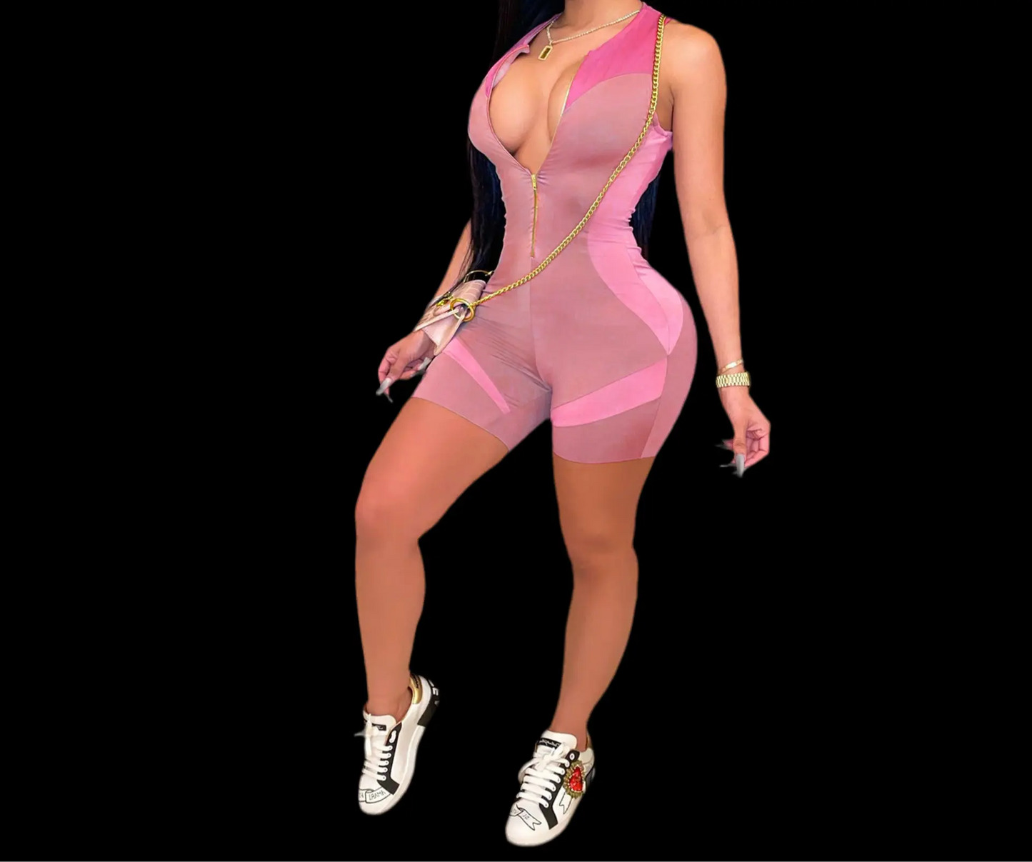 Printed Sleeveless Jumpsuit