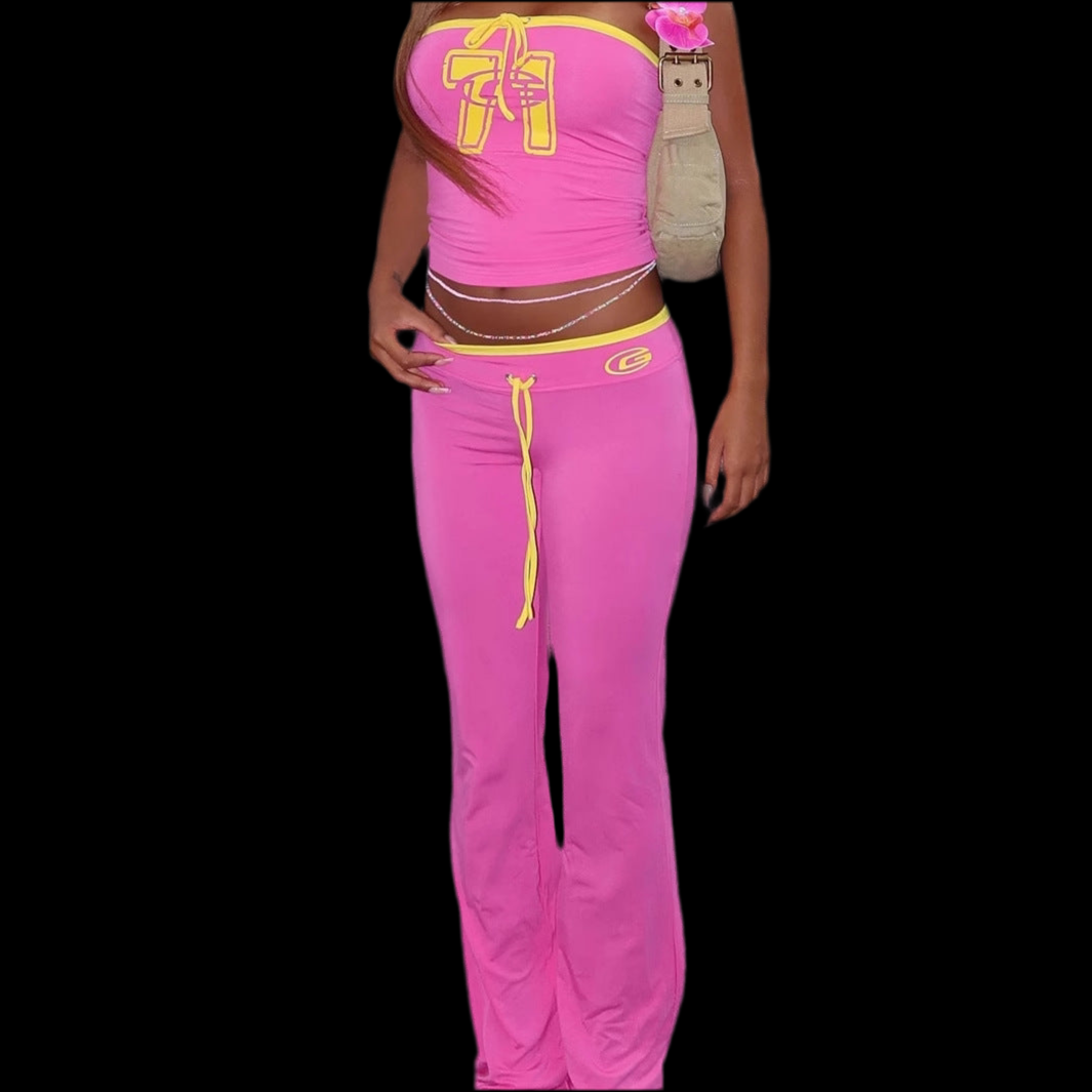 Tube Top And Trousers Suit