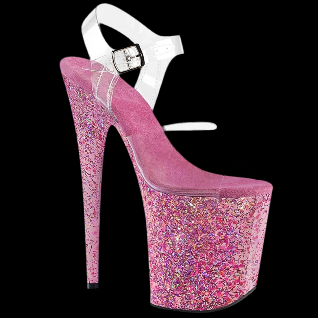 Rose Red Glitter Stiletto