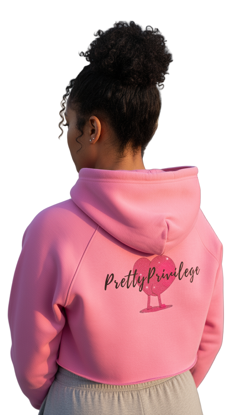 Pretty Privilege Crop Hoodie